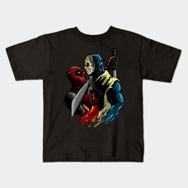 Dead_Jason Kids T-Shirt by Dark Planet Tees